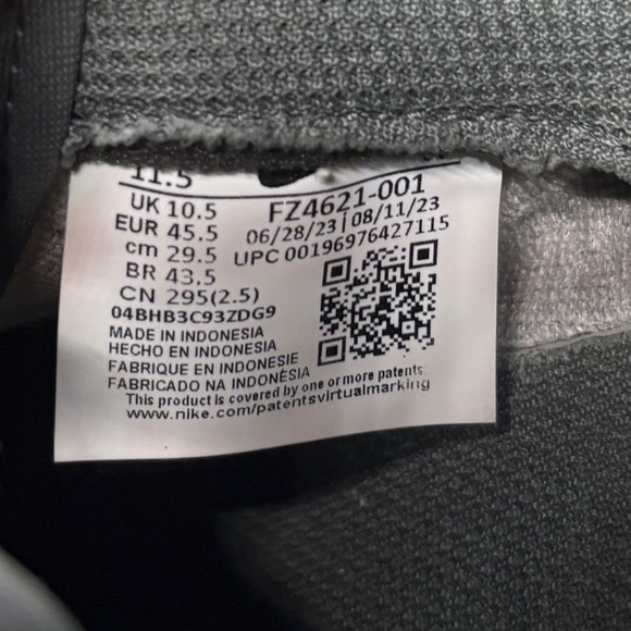 Men’s Nike dunk low gray and white size 11.5 - Picture 12 of 13